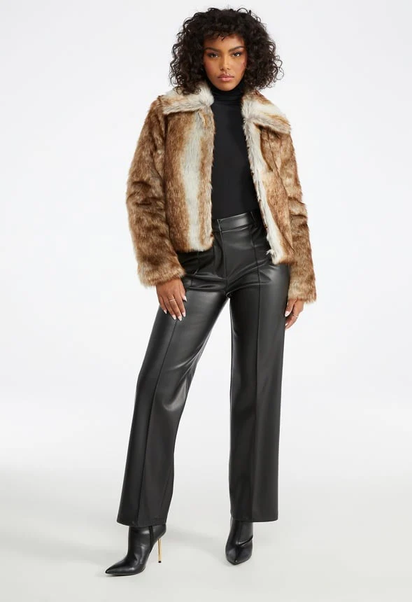 Luxe Faux Fur Coat - Image 4
