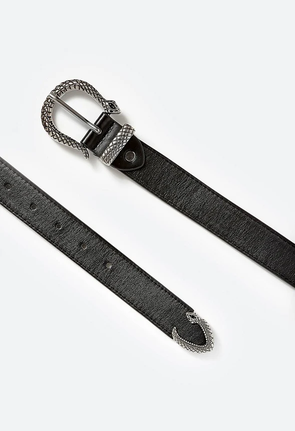 Lyn Snake Motif Buckle Belt - Image 3