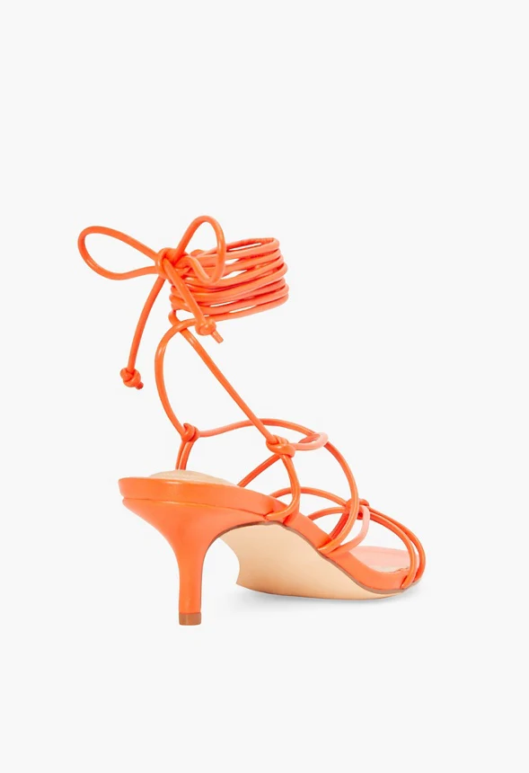 Lynette Wrap Kitten Heeled Sandal - Image 3