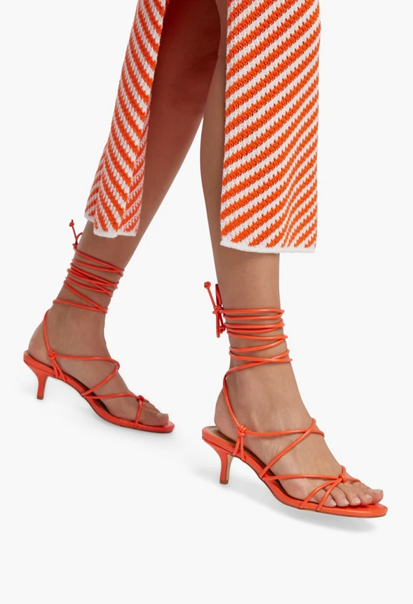 Lynette Wrap Kitten Heeled Sandal - Image 5