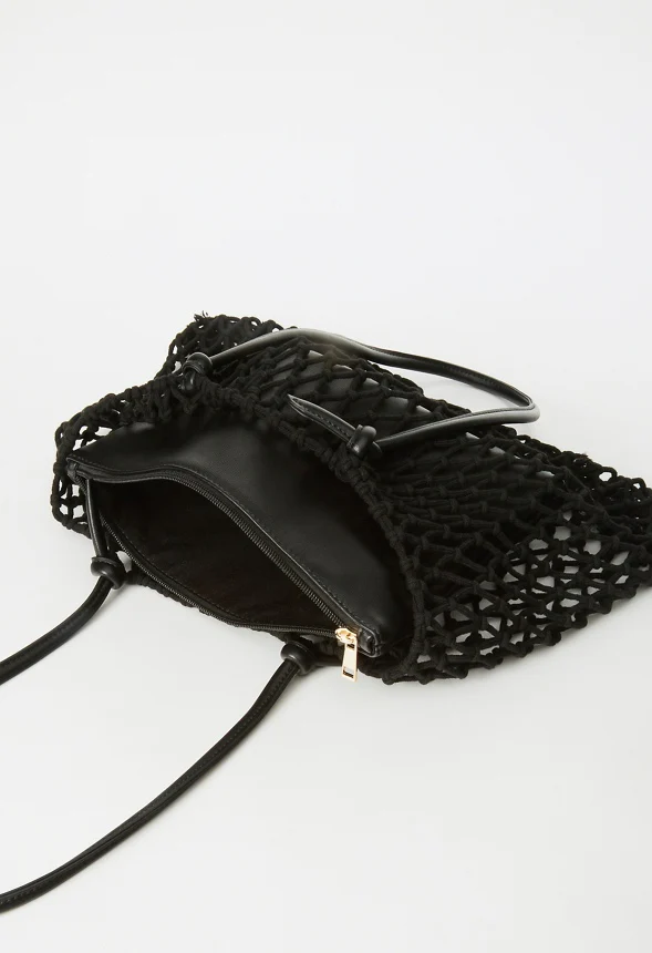 Macrame Tote with Knotted Handles - Image 5