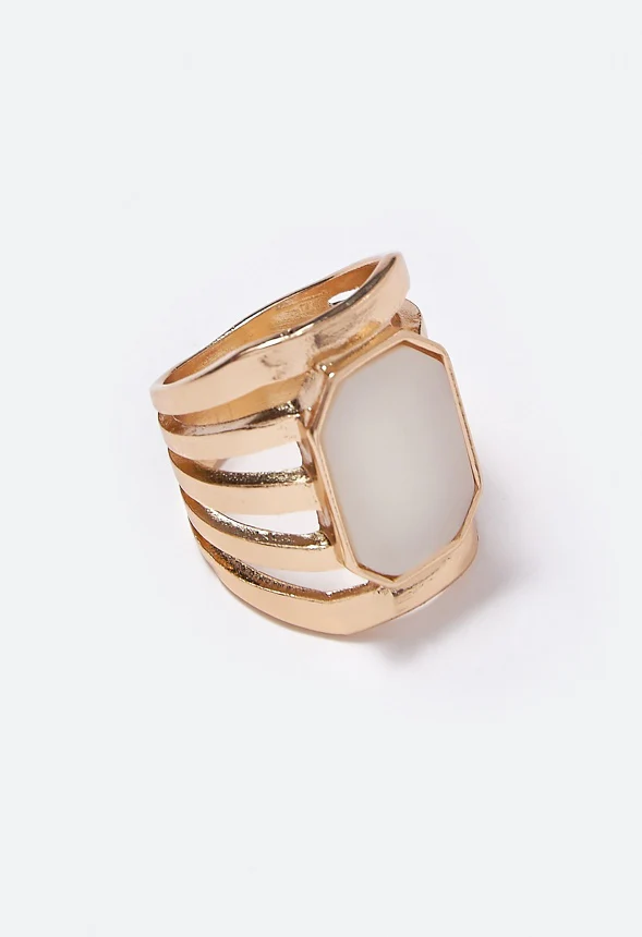 Maeve Mother of Pearl Inlay Ring - Image 3
