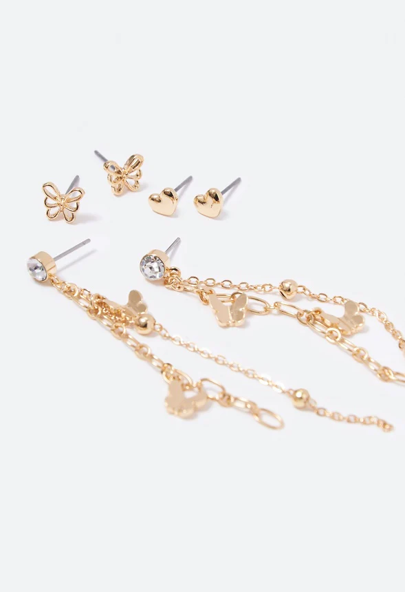 Malia Butterfly Strand Earring Set - Image 3
