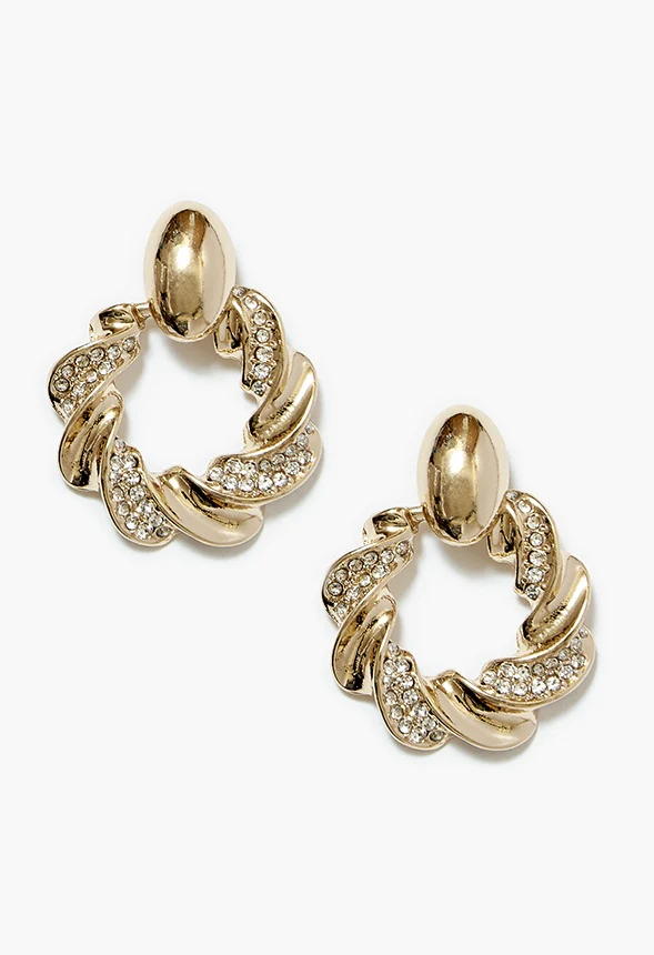 Maren Rhinestone And Twist Studs - Image 3