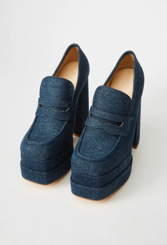 Margaux Platform Loafer Pump - Image 6