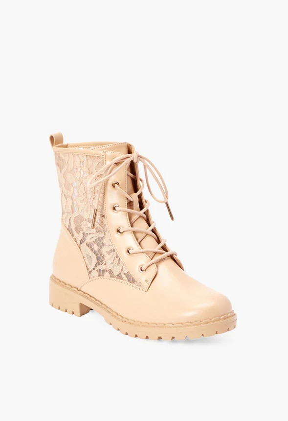 Marina Lace Combat Boot - Image 2