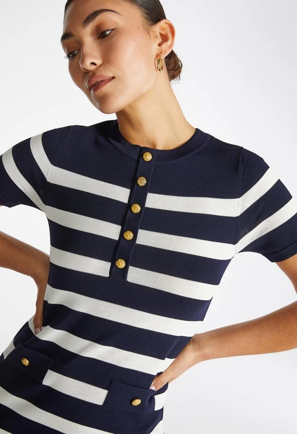 Maritime Mini Dress - Image 3