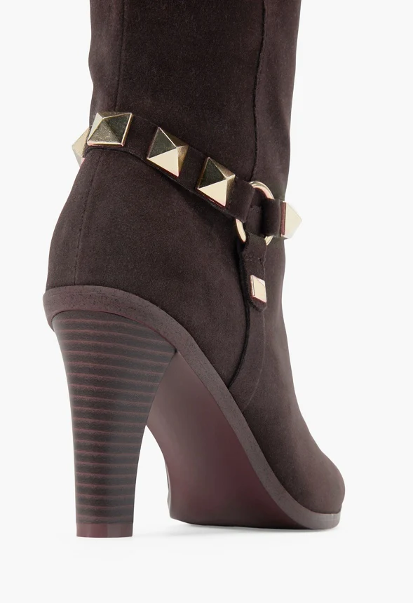 Marlene Studded Heeled Boot - Image 4