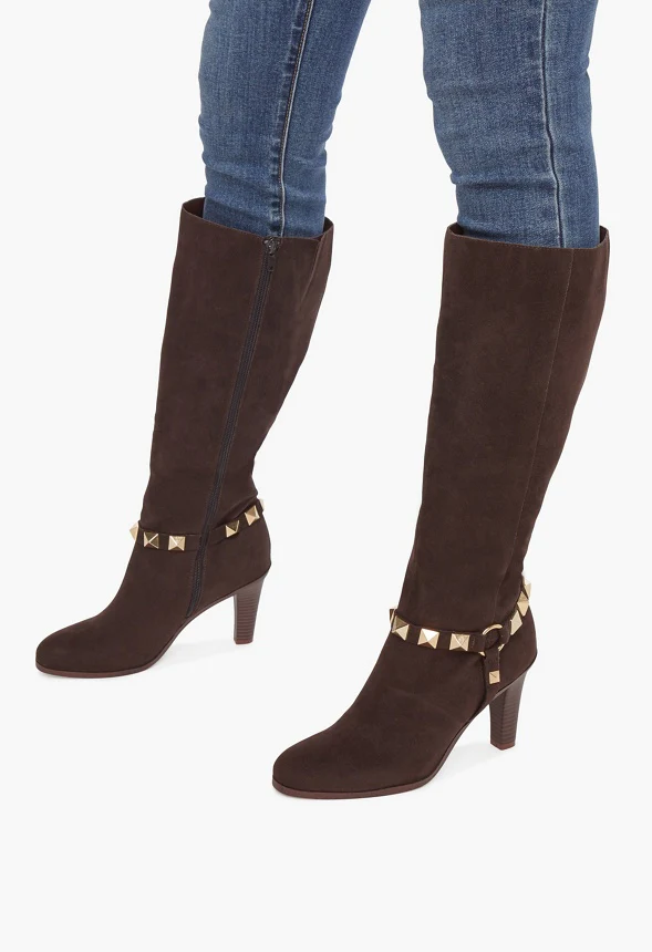 Marlene Studded Heeled Boot - Image 5