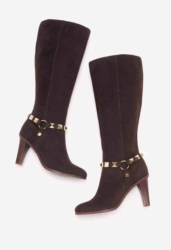 Marlene Studded Heeled Boot - Image 6