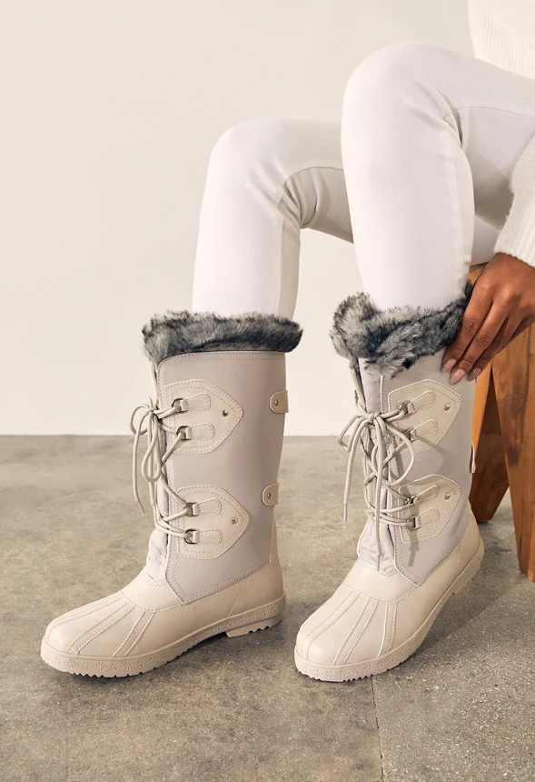 Marley Lace-Up Faux Fur Snow Boot - Image 2