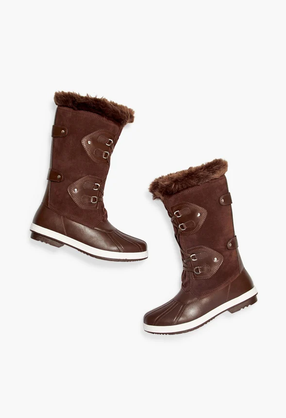 Marley Lace-Up Faux Fur Snow Boot - Image 6