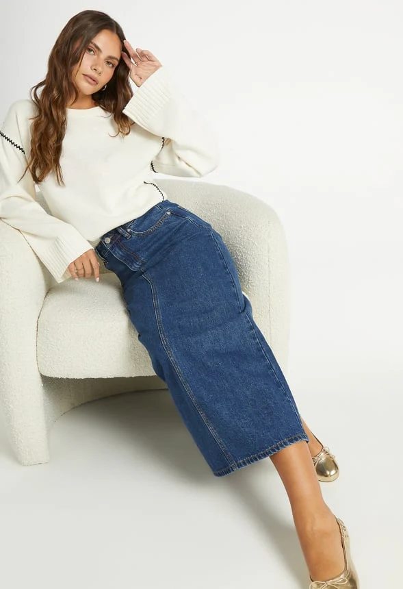 Maxi Denim Skirt - Image 3