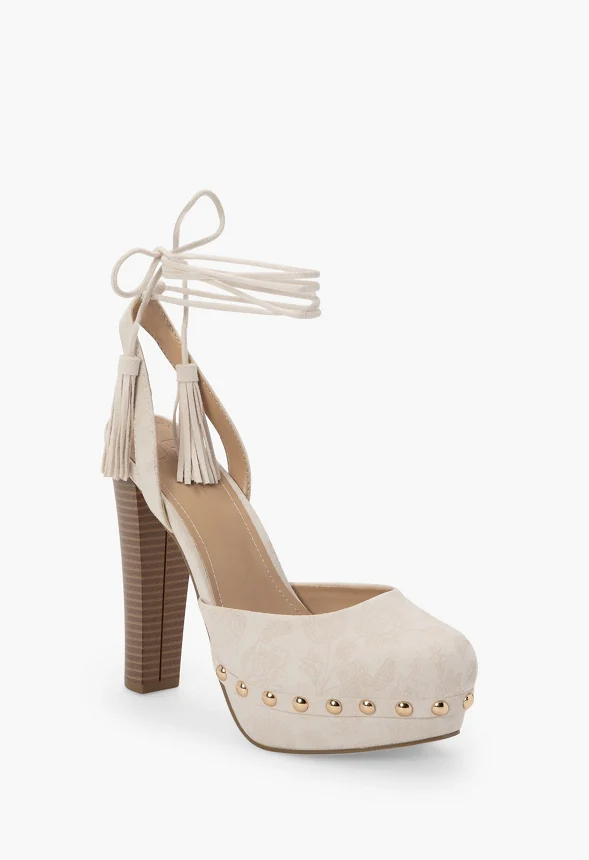 Maya Ankle Tie Heeled Sandal - Image 2