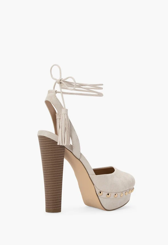Maya Ankle Tie Heeled Sandal - Image 3
