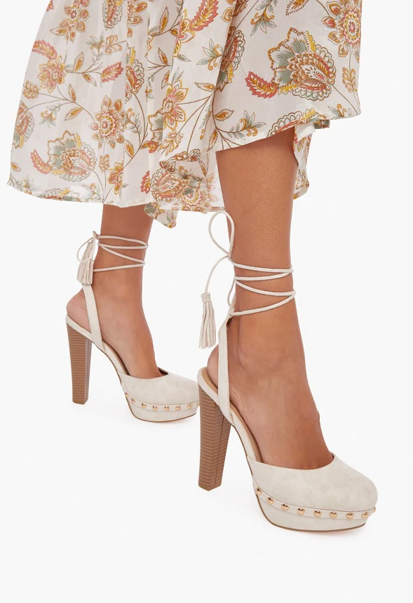 Maya Ankle Tie Heeled Sandal - Image 5