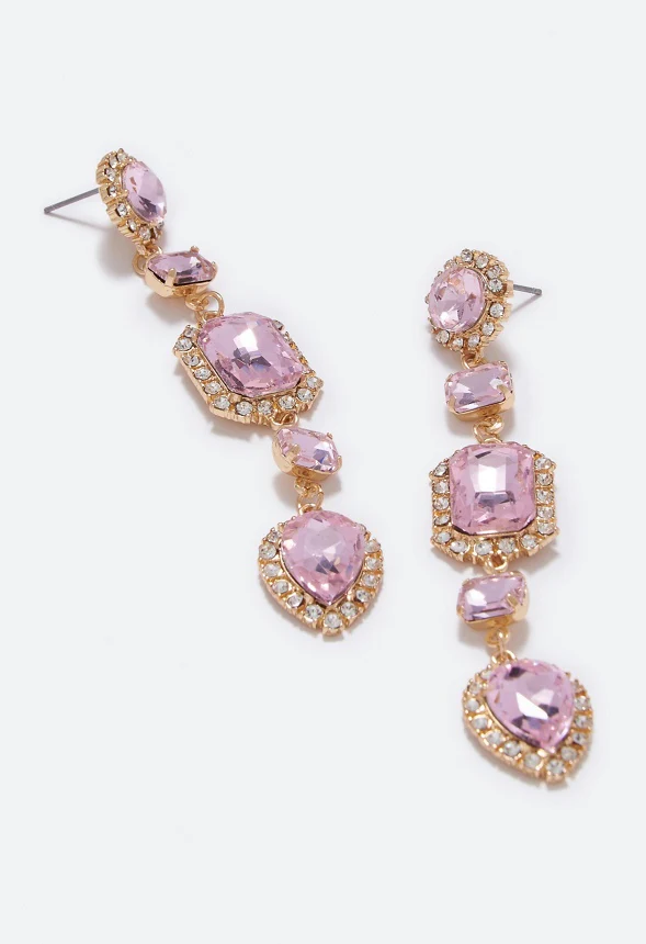 Melissa Mixed Stone Drop Earrings - Image 3