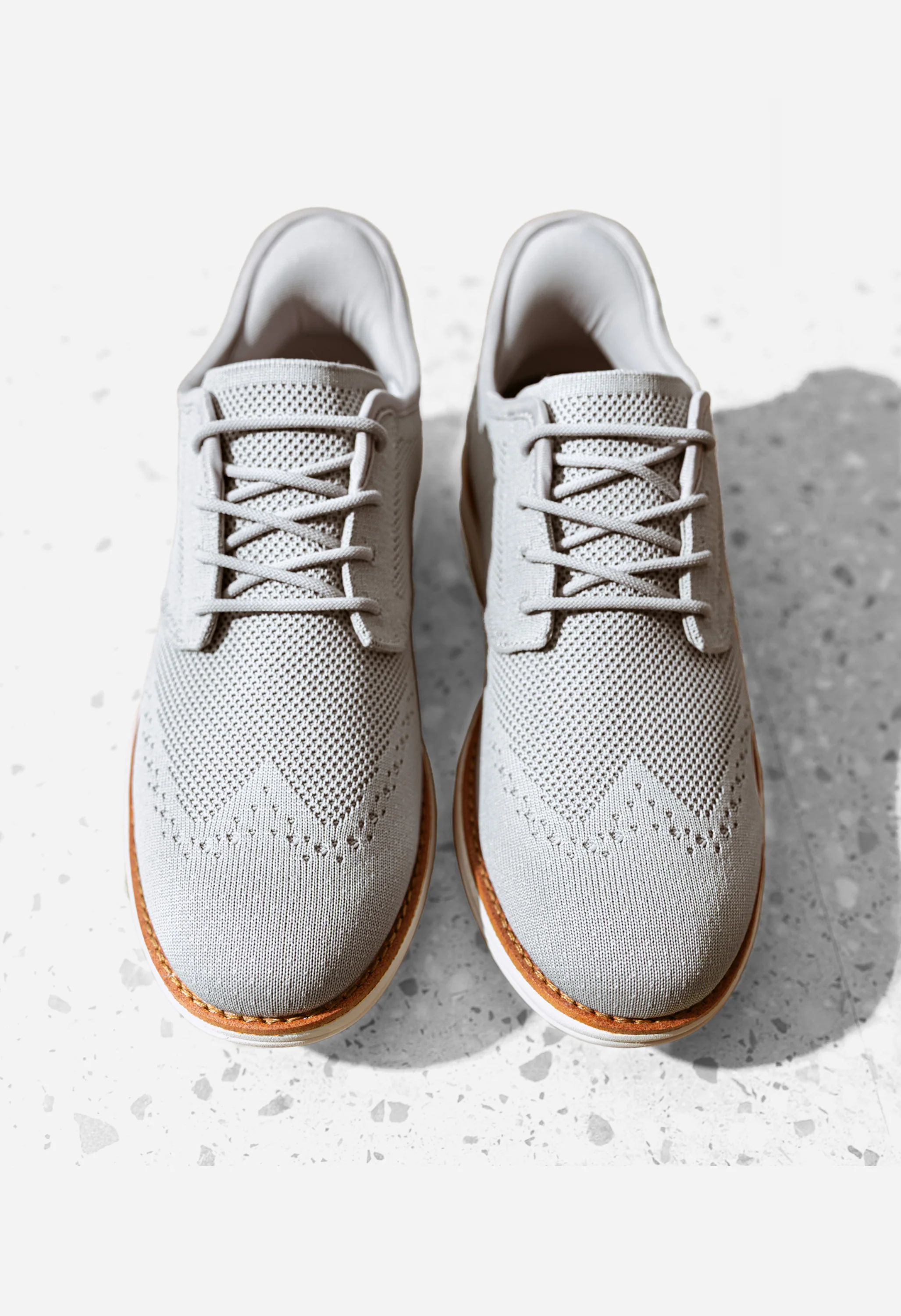 Men's Breathable Knit Oxford Sneakers - Image 2