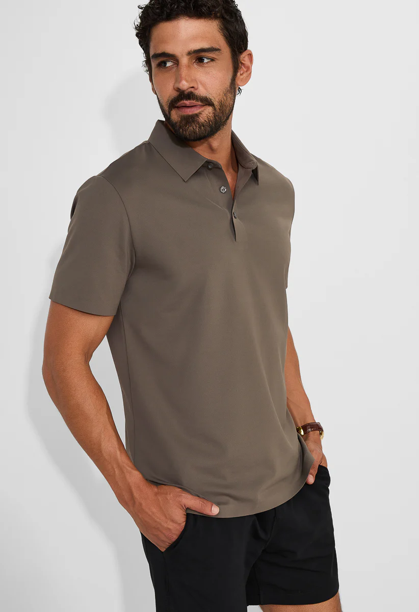 Men’s Breathable Stretch Polo - Image 2