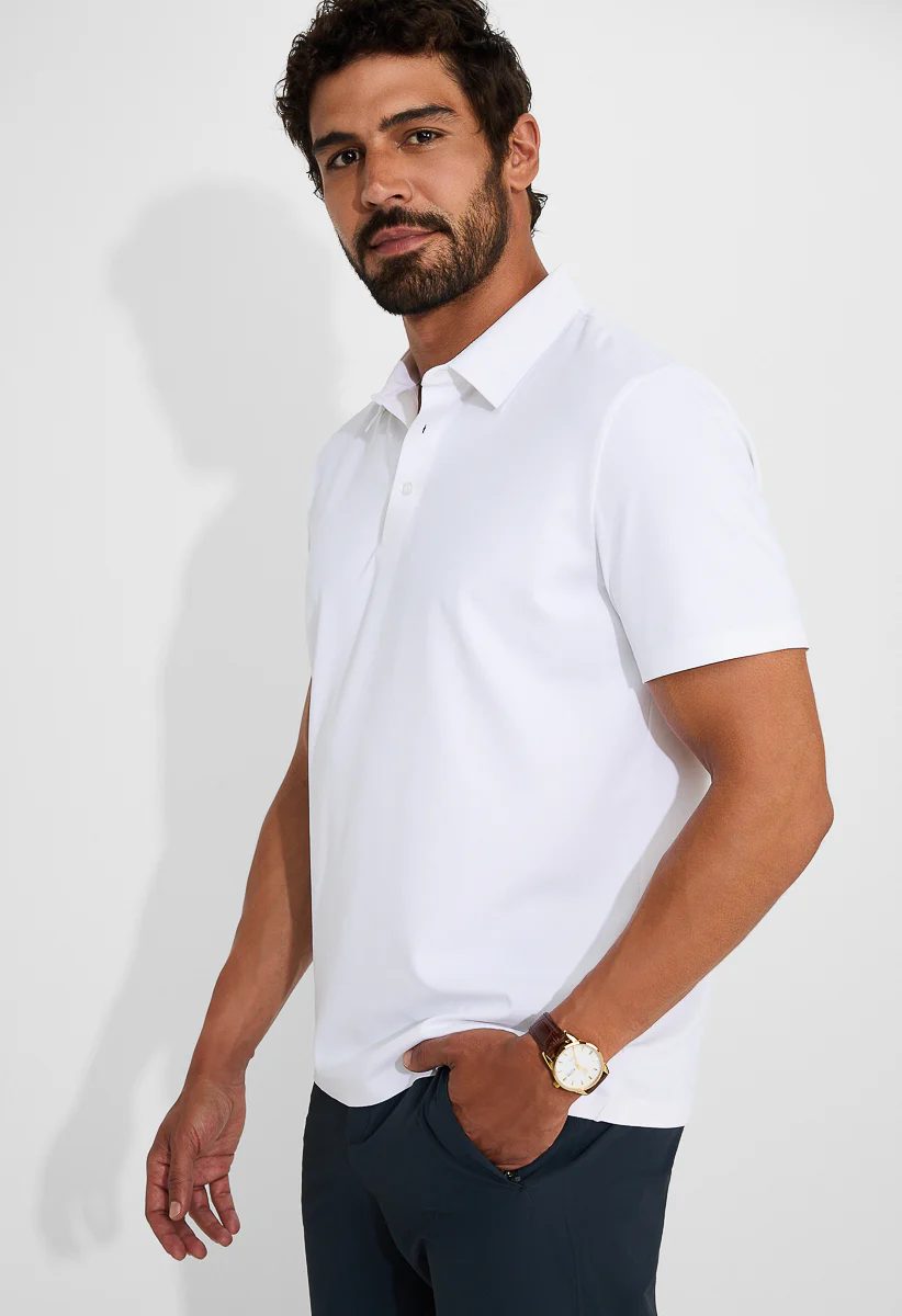 Men’s Breathable Stretch Polo - Image 4