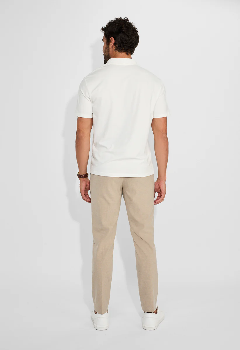Men’s Breathable Stretch Polo Shirt - Image 3