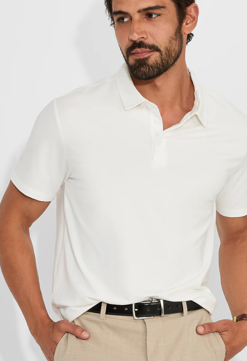 Men’s Breathable Stretch Polo Shirt - Image 4