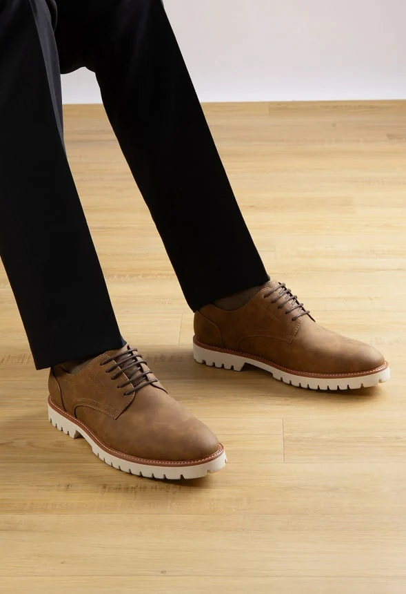 Men's Brogue Suede Oxfords - Image 2