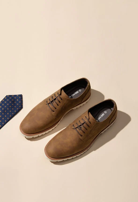 Men's Brogue Suede Oxfords - Image 7