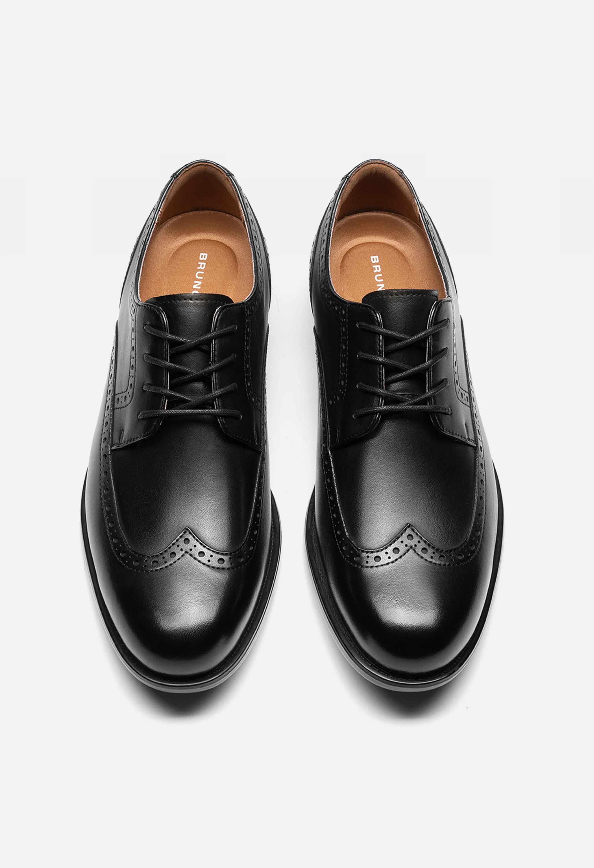 Men's Brogue Wingtip Oxfords Shoes - Image 3