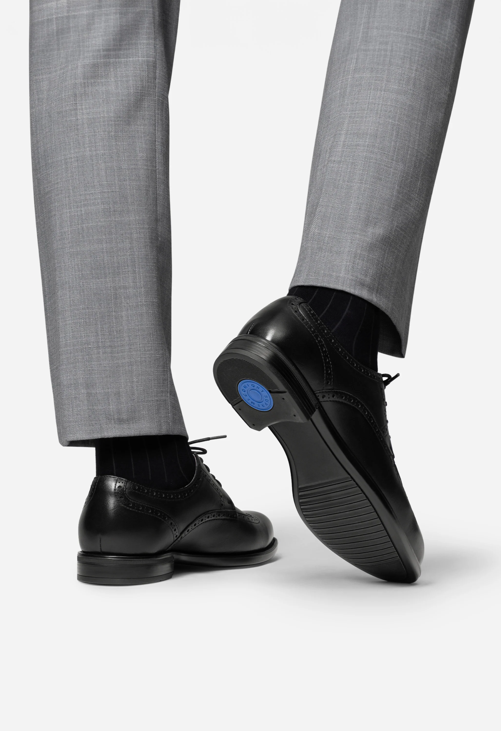 Men's Brogue Wingtip Oxfords Shoes - Image 7
