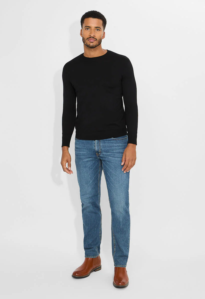 Men's Wool Blend Crewneck Sweater - Image 2