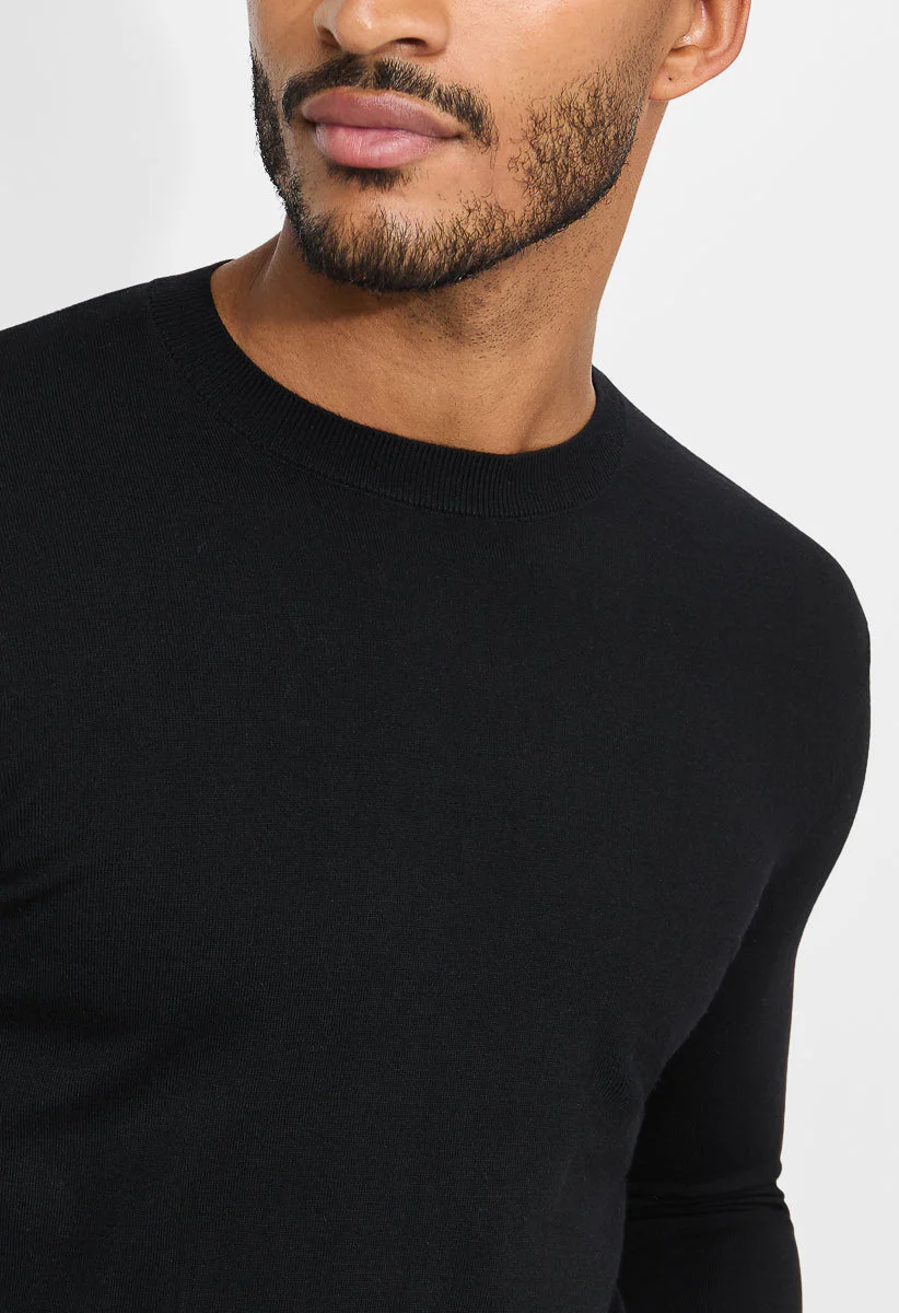 Men's Wool Blend Crewneck Sweater - Image 4
