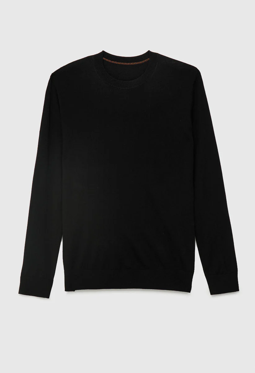 Men's Wool Blend Crewneck Sweater - Image 6