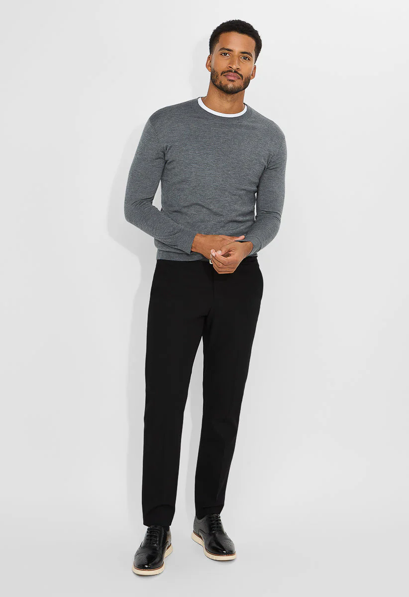Men's Wool Blend Crewneck Sweater - Image 2