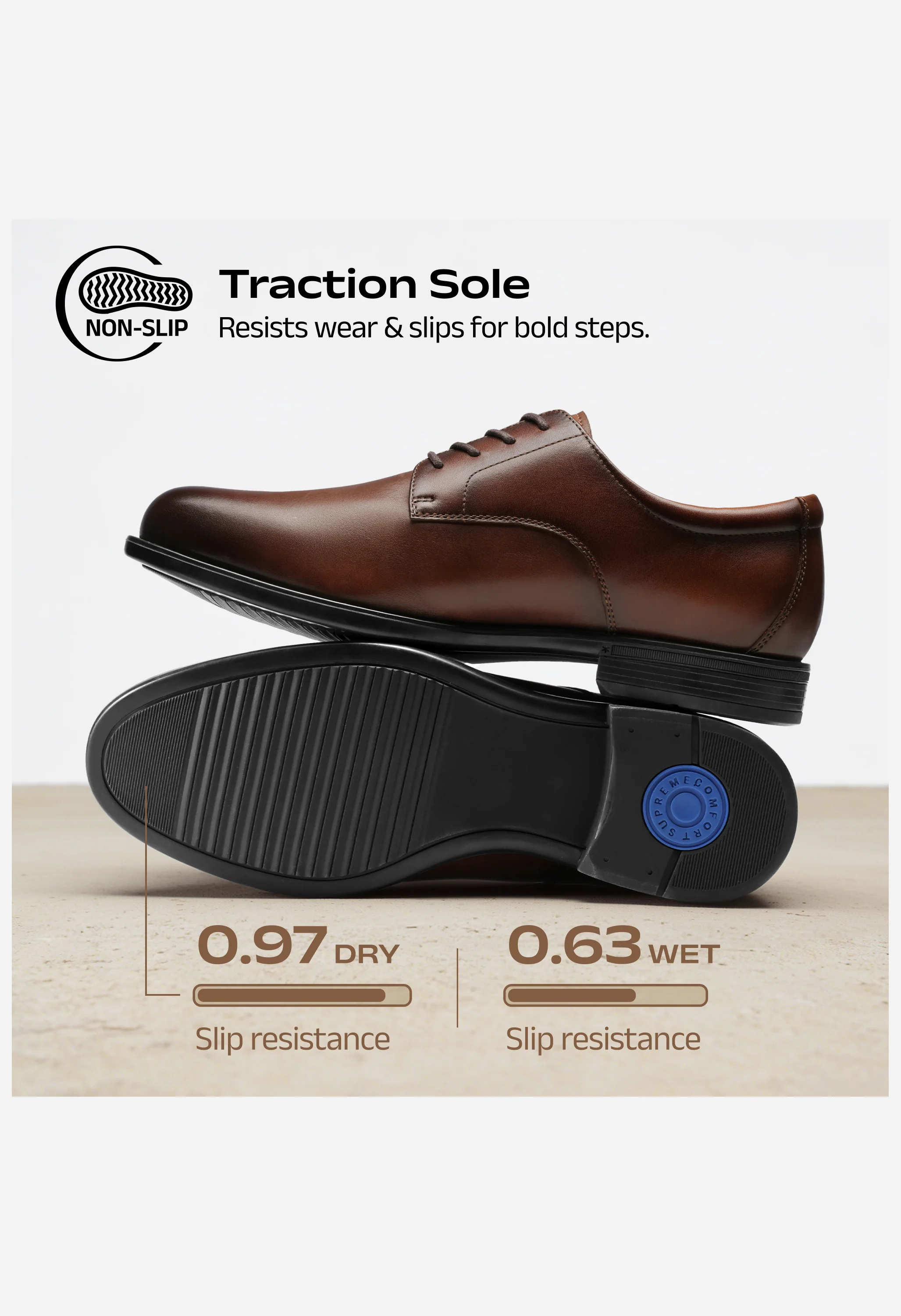 Men's Classic Leather Dress Shoes - Image 5
