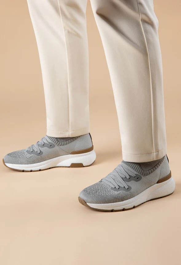 Men's Comfortable Knit Sneakers - Image 6