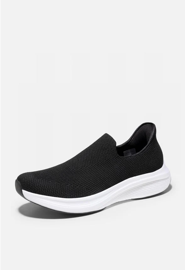 Men's Comfortable Slip-On Knit Walking Shoes - Image 2