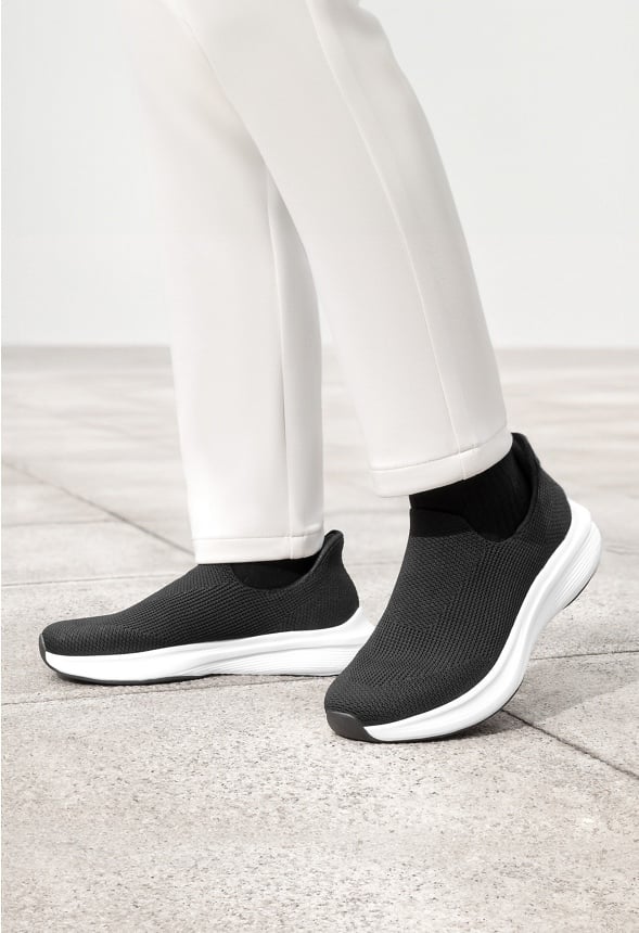 Men's Comfortable Slip-On Knit Walking Shoes - Image 3