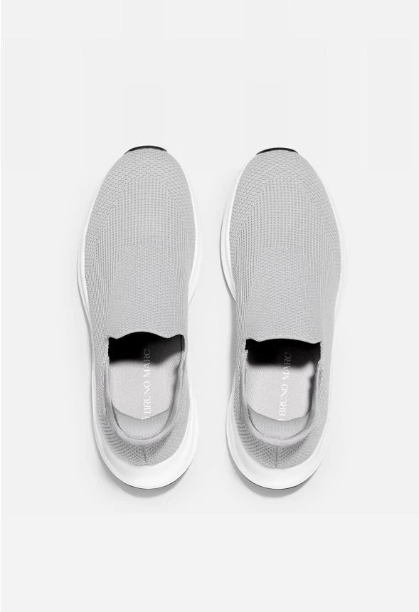 Men's Comfortable Slip-On Knit Walking Shoes - Image 5