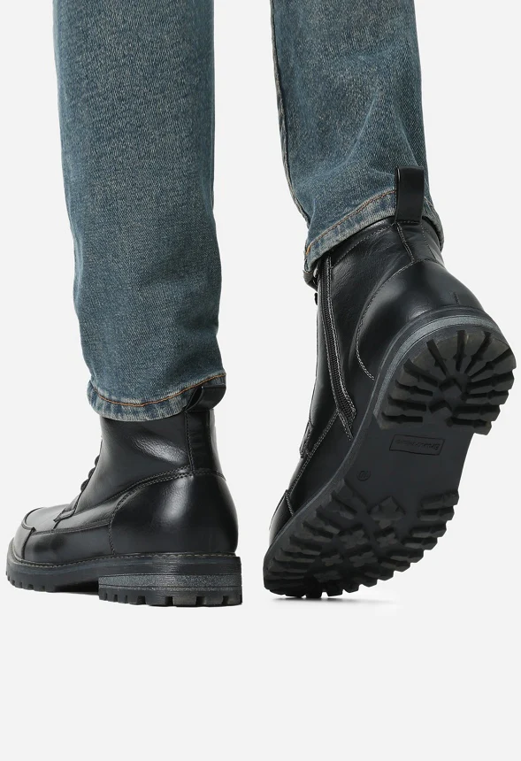 Men's Motorcycle Lace-Up Combat Boot - Image 7