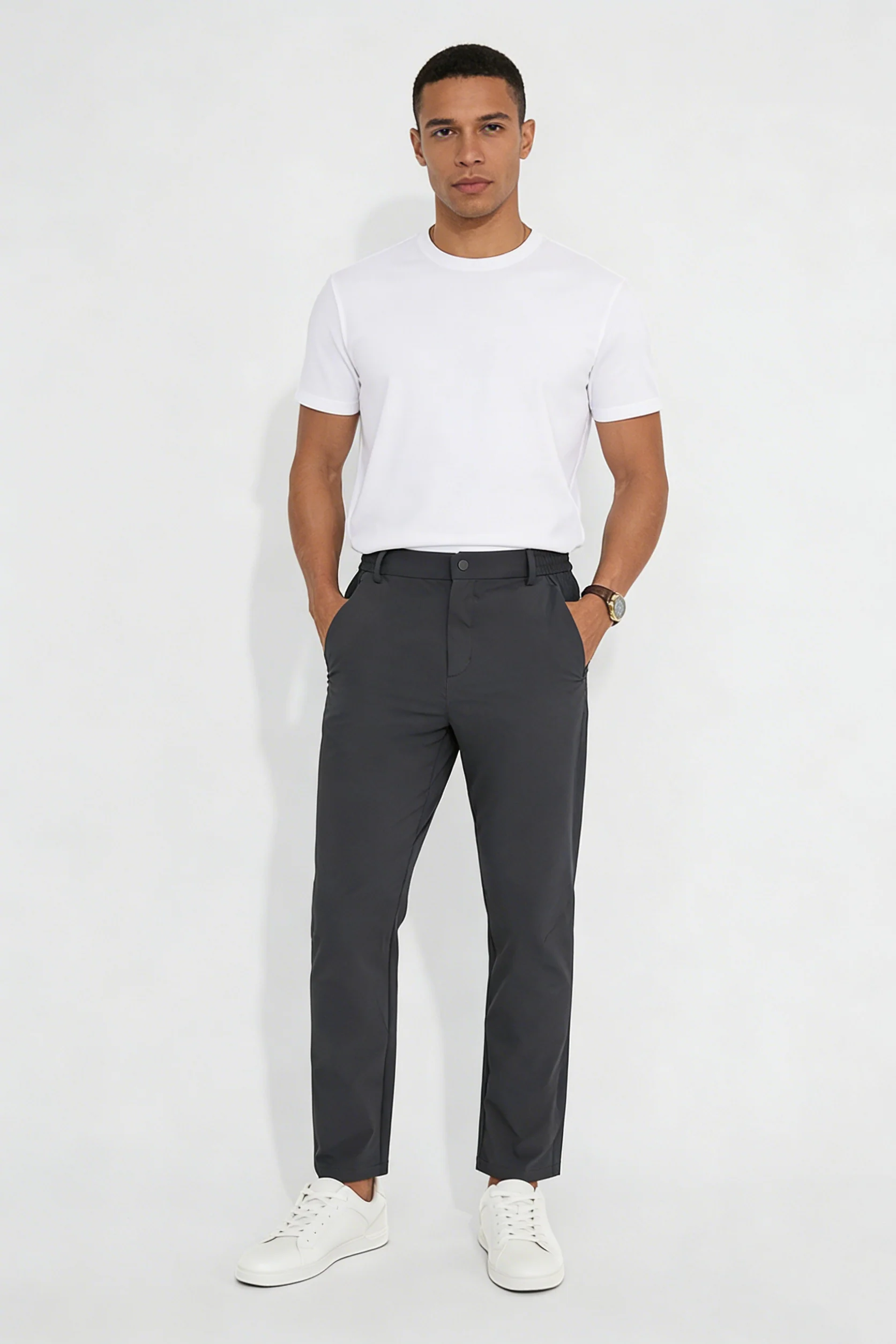 Men’s Elastic Waist Stretch Pants - Image 2
