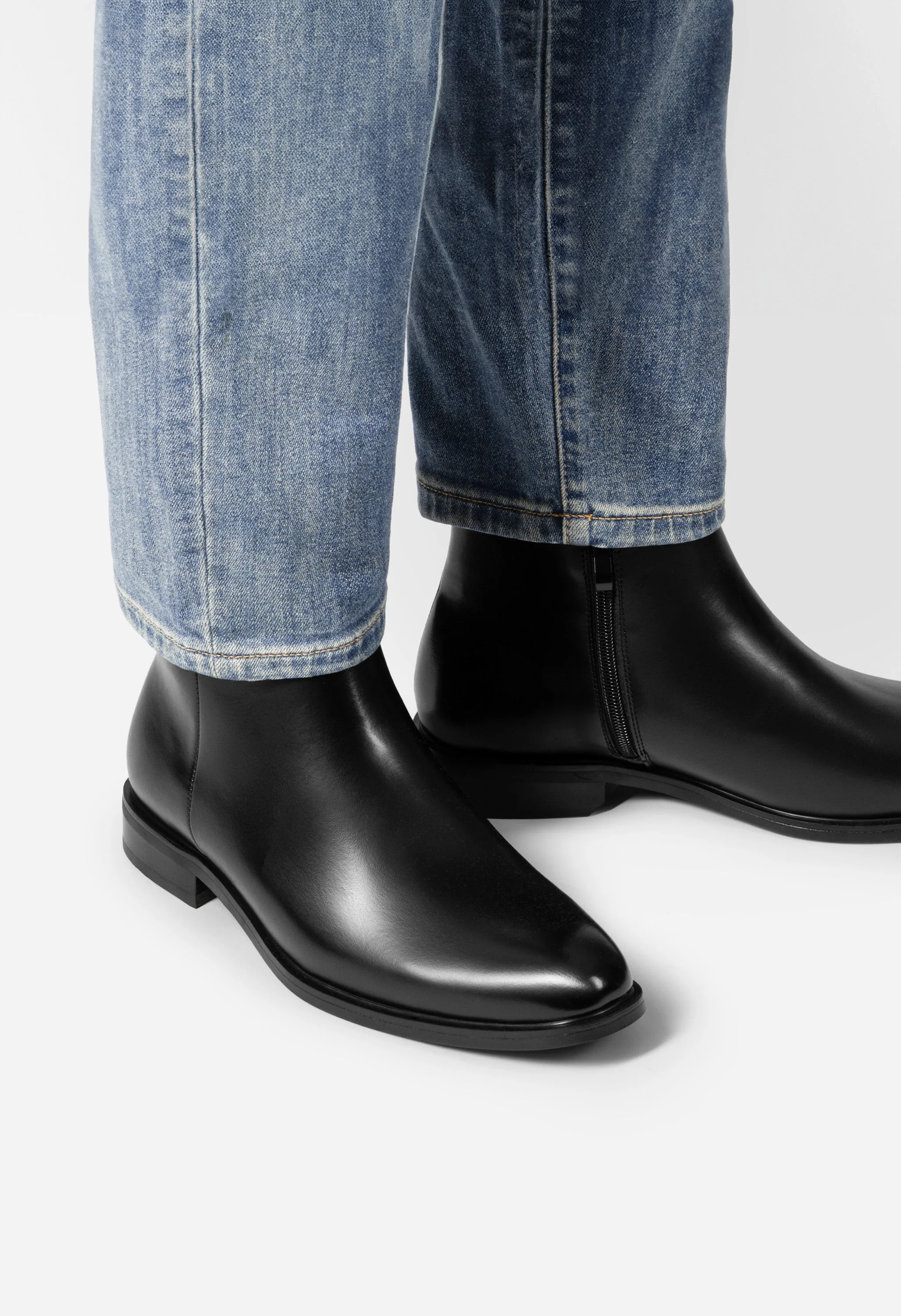 Men's Faux Leather Chelsea Boots - Image 2