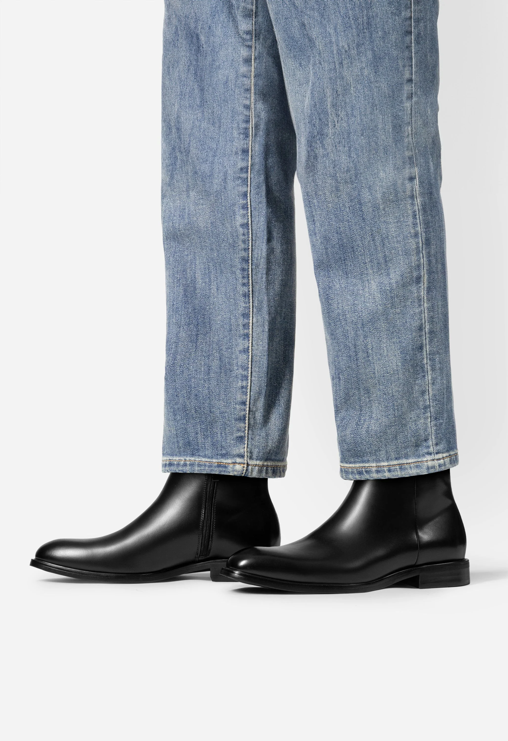 Men's Faux Leather Chelsea Boots - Image 6