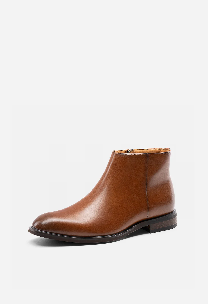 Men's Faux Leather Chelsea Boots - Image 3