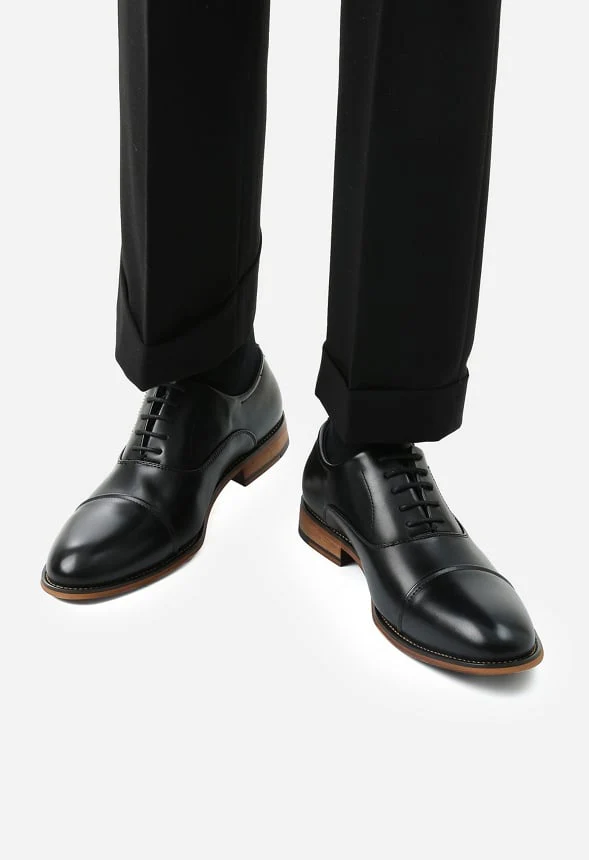 Men's Formal Cap Toe Oxford Shoes - Image 6
