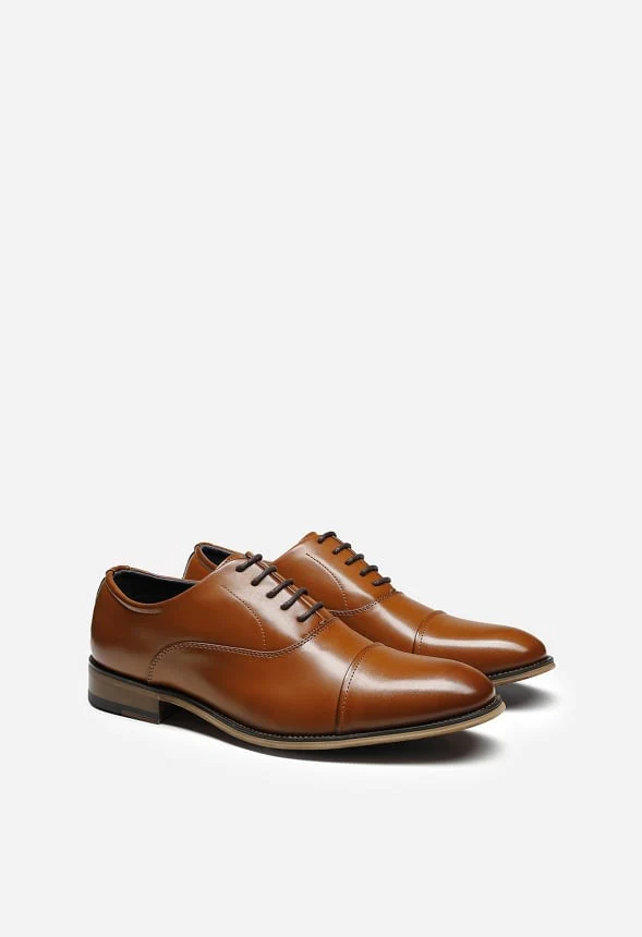 Men's Formal Cap Toe Oxford Shoes - Image 4