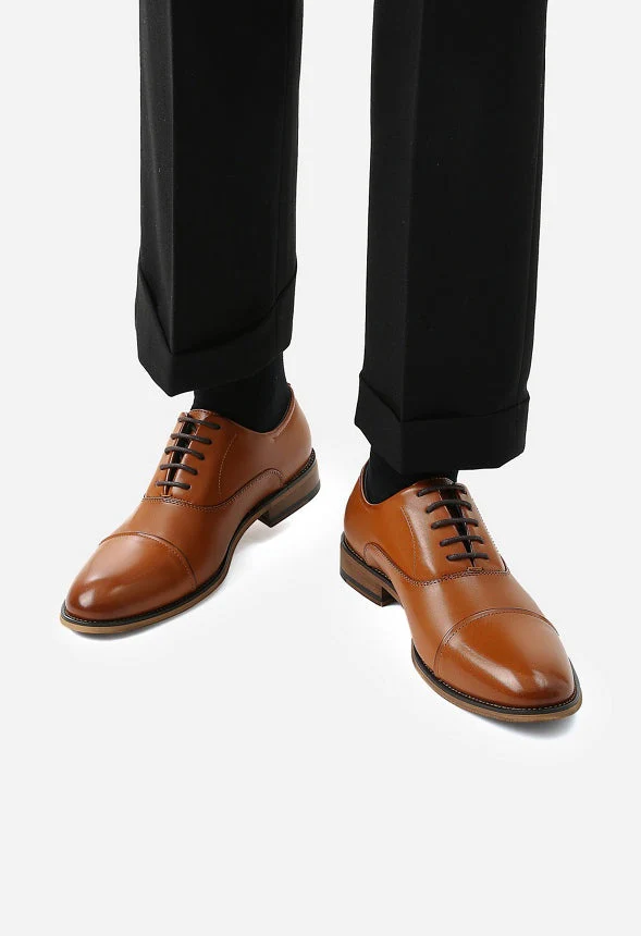 Men's Formal Cap Toe Oxford Shoes - Image 7
