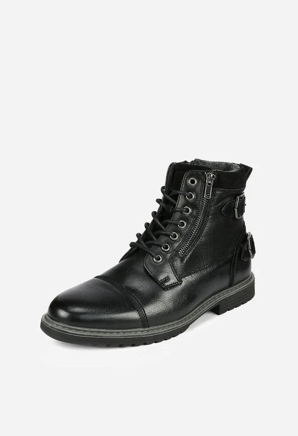 Men's Fur-Lined Oxford Dress Boot - Image 2