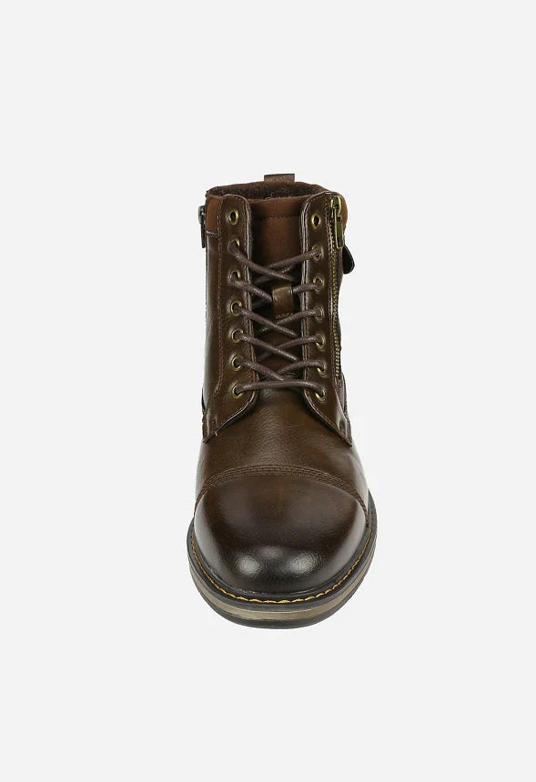 Men's Fur-Lined Oxford Dress Boot - Image 3