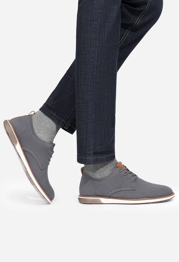 Men's Knitted Oxford Casual Dress Shoe - Image 8